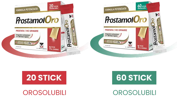 Set completo Prostamol Oro con confezioni e blister